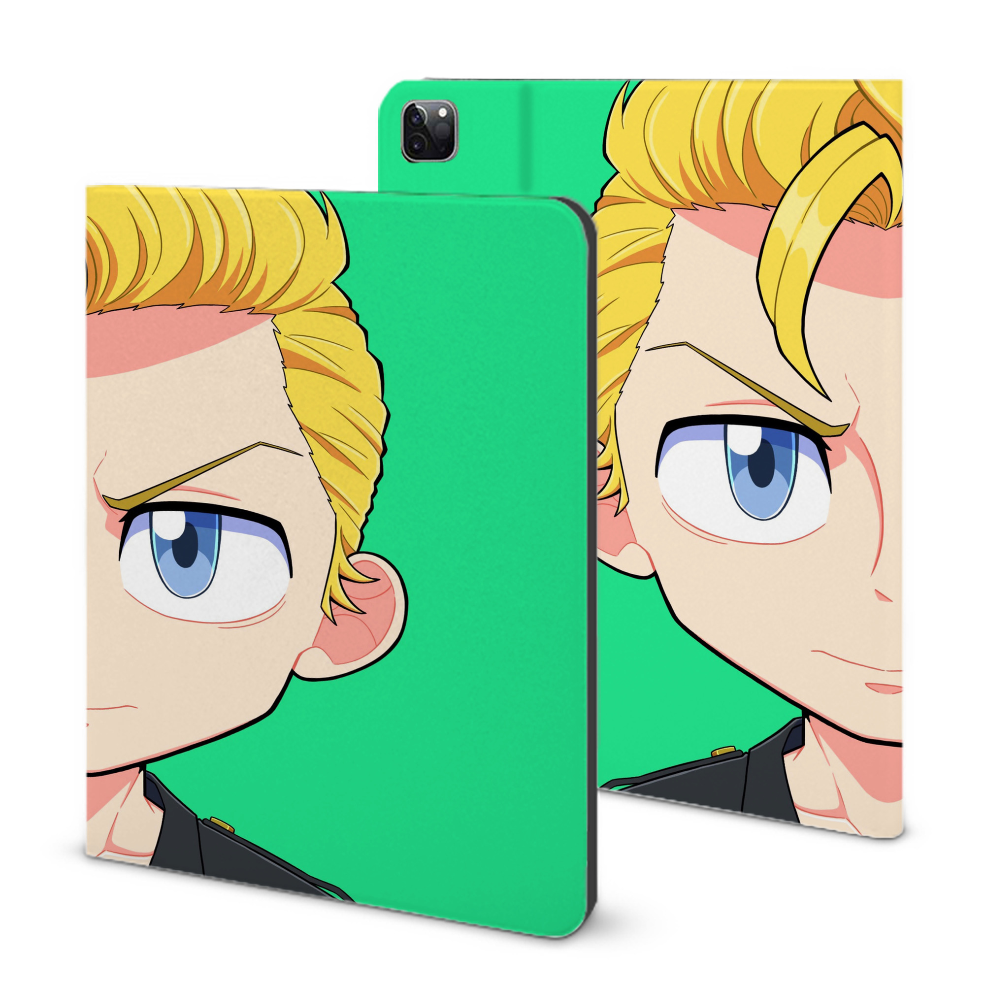 （画像用） 東京リベンジャーズ Tokyo Revengers IPad ケース ブック型 PUレザー TPU 耐衝撃 軽量 薄型 ペン収納なし 全面保護 IPad 各モデル対応
